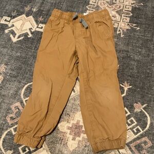 Khaki pants. Lined.